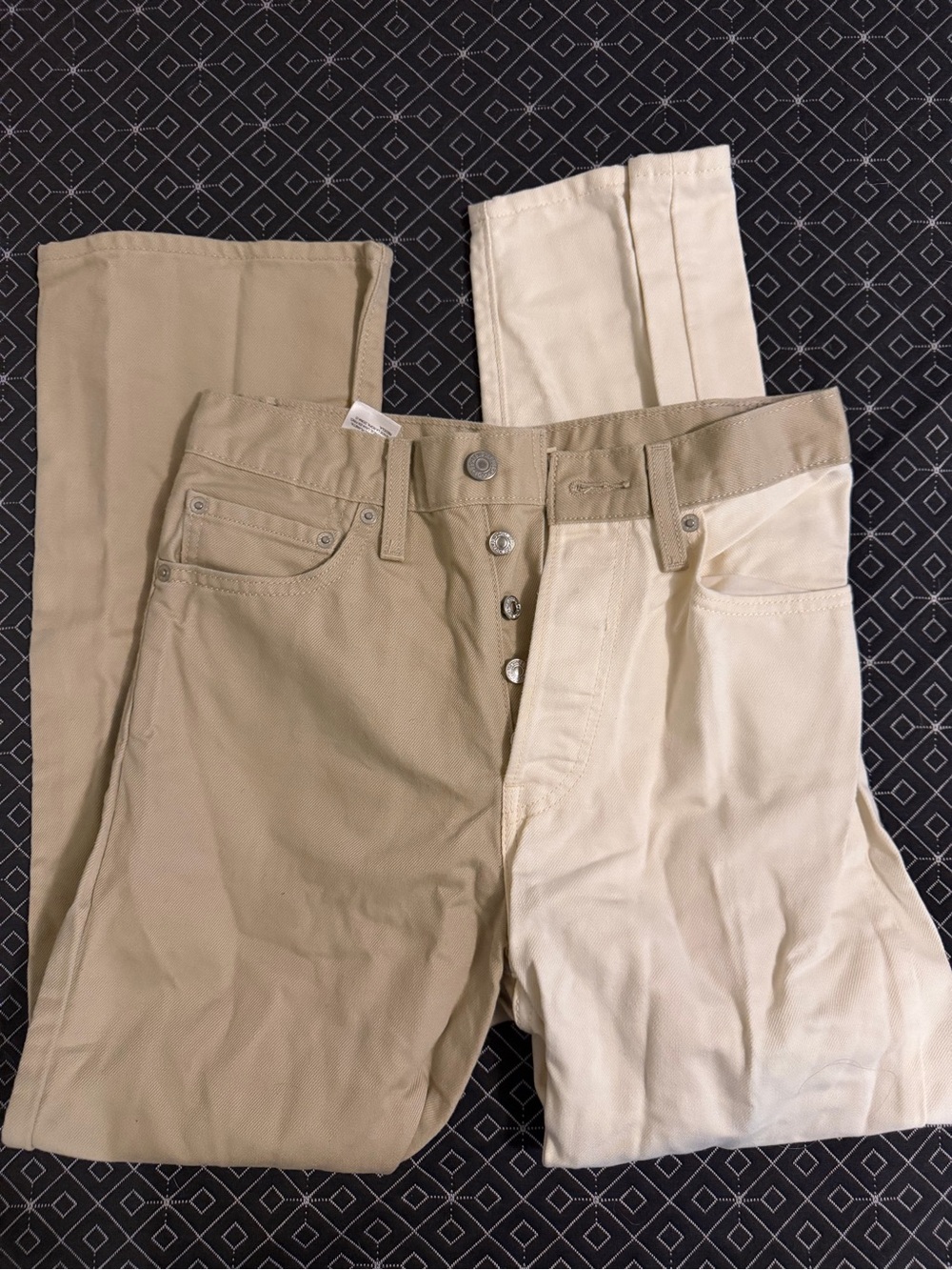 Levi's Two-Tone Beige & Cream Women's Jeans